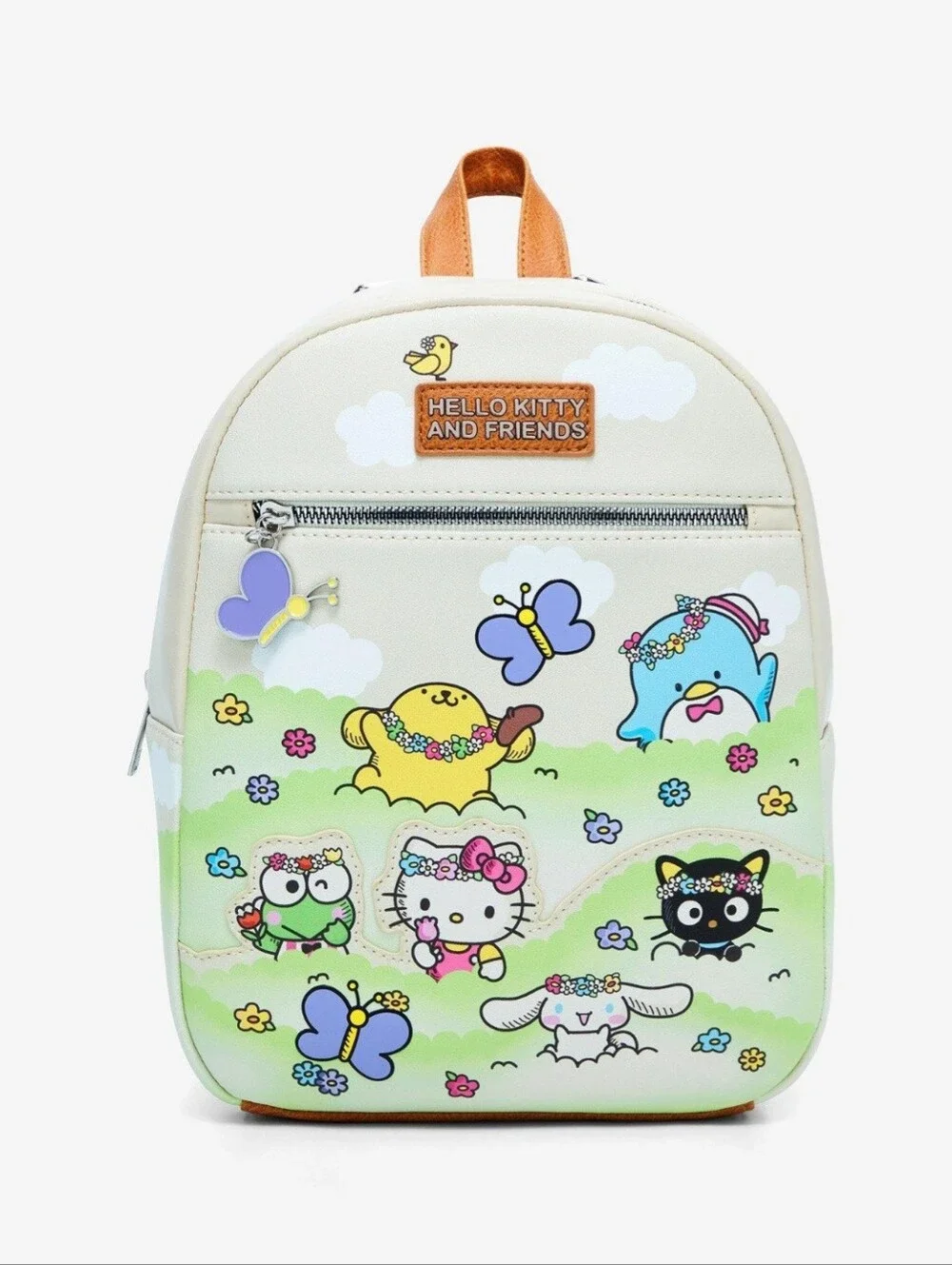 Hello Kitty and Friends Mini Backpack and Card Holder in Cream and Green